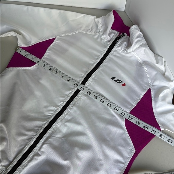 Louis Garneau White and Pink Modesto II Cycling Jacket Technical Jacket - Picture 11 of 16